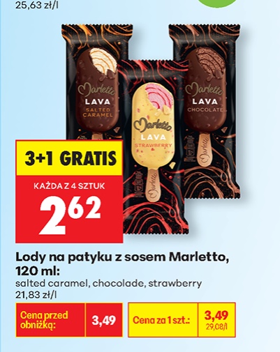 lody na patyku z sosem