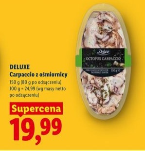 carpaccio z ośmiornicy
