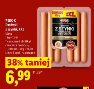 parówki z szynki