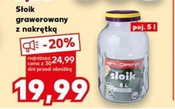 słoik grawerowany z nakrętką
