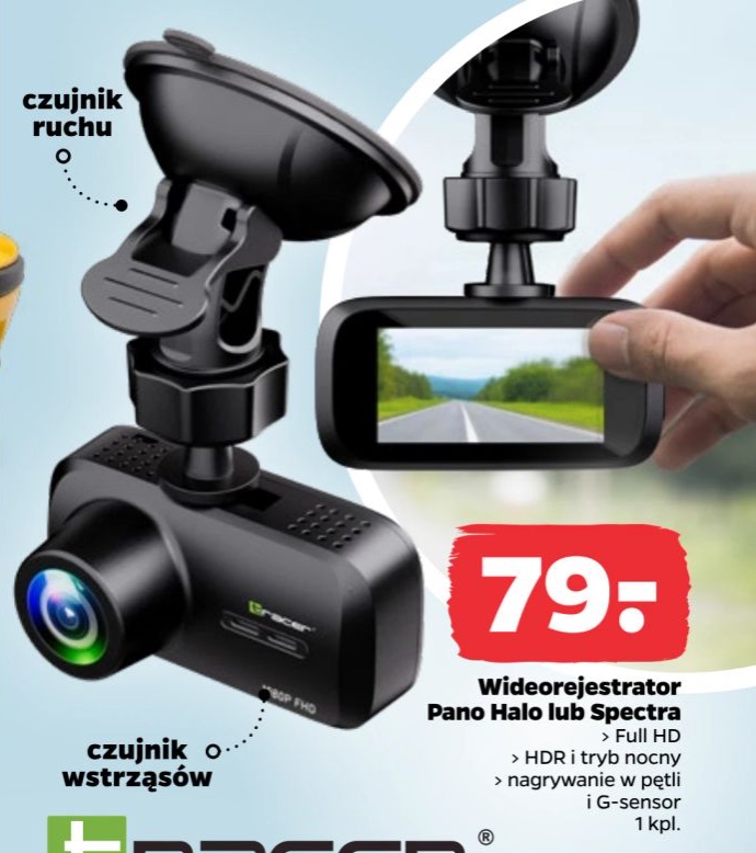 wideo rejestrator samochodowy pano halo lub spectra