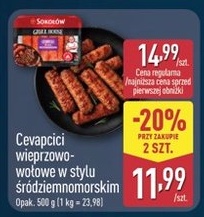 cevapcici wieprzowo-wołowe w stylu śródziemnomorskim