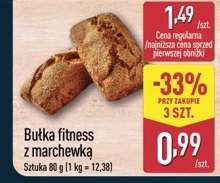 bułka fitness z marchewką