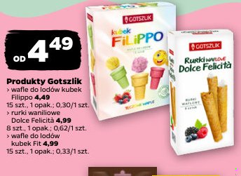wafle do lodów kubek