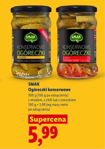ogórki konserwowe z miodem