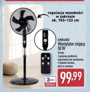wentylator stojący 50 W