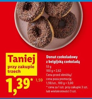 donut czekoladowy z belgijską czekoladą
