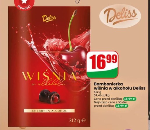 bombonierka wiśnia w alkoholu