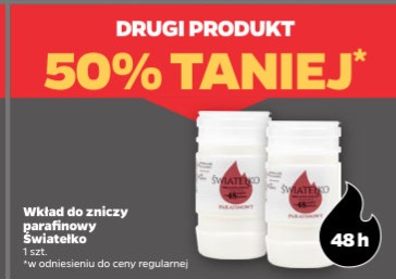 wkład do zniczy parafinowy