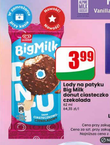 lody na patyku donut ciasteczko czekolada