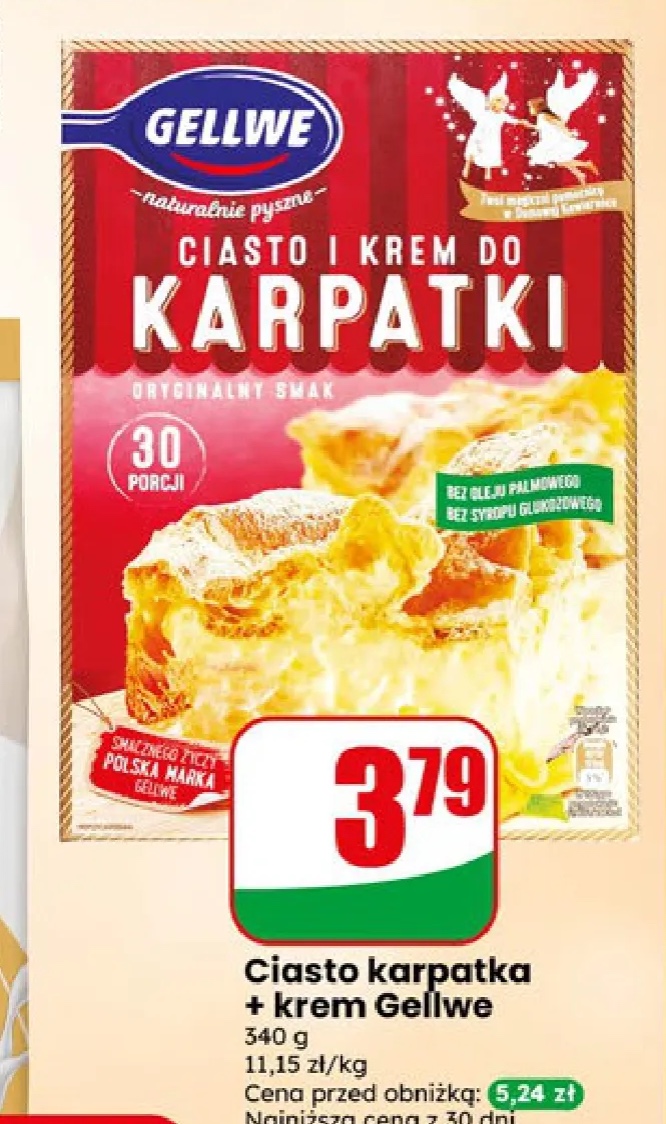 ciasto karpatka + krem