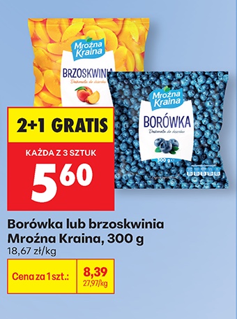 borówka, brzoskwinia