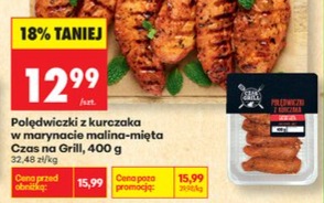 polędwiczki z kurczaka w marynacie malina-mięta