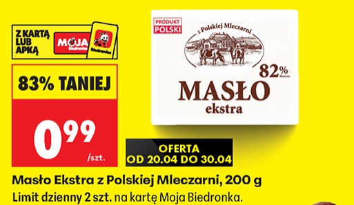 masło ekstra 82%