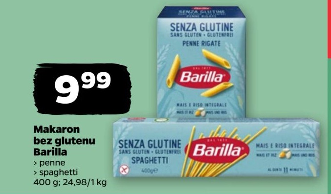 makaron bezglutenowy spaghetti