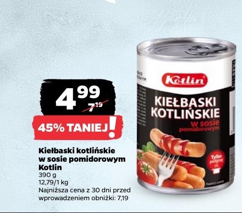 kiełbaski kocińskie w sosie pomidorowym