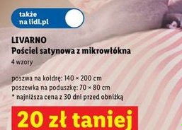 pościel satynowa z mikrowłókna