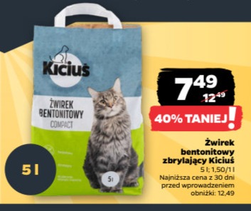 żwirek bentonitowy zbrylający