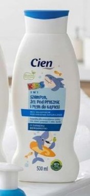 szampon, żel pod prysznic i płyn do kąpieli 3w1