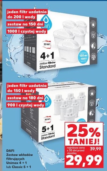 zestaw wkładów filtrujących