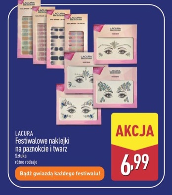 festiwalowe naklejki na paznokcie i twarz