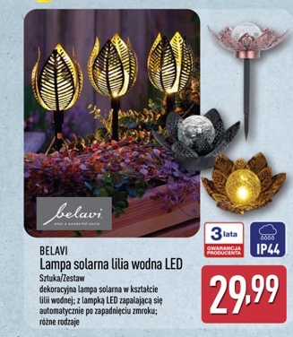 lampa solarna lilia wodna LED