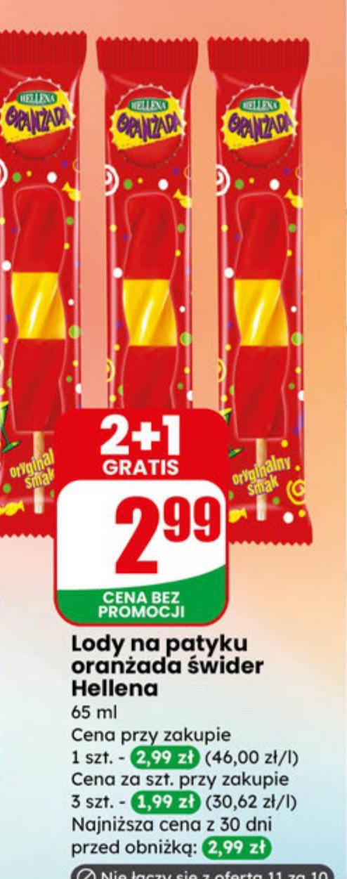 lody na patyku oranżada świder