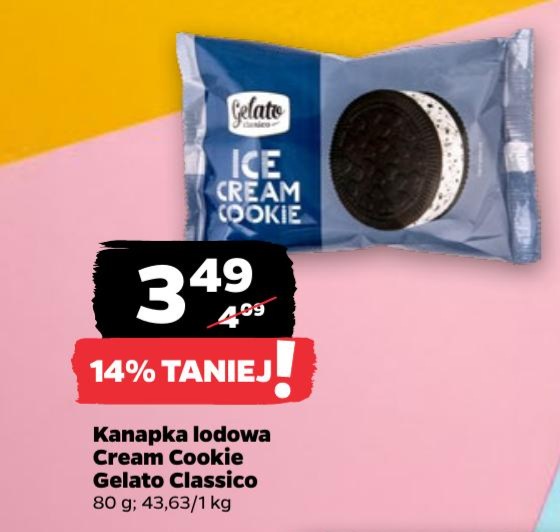 kanapka lodowa cream cookie