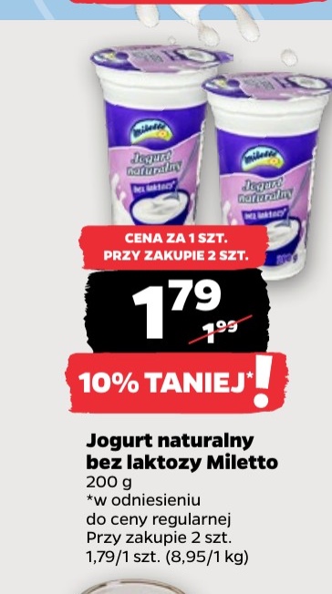 jogurt naturalny bez laktozy