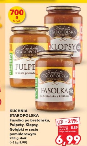 fasolka po bretońsku, pulpety, klopsy, gołąbki w sosie pomidorowym