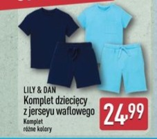 komplet dziecięcy z jerseyu waflowego