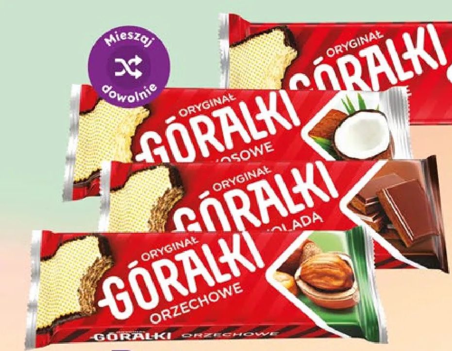 wafelki różne rodzaje