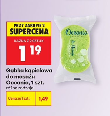 gąbka kąpielowa do masażu