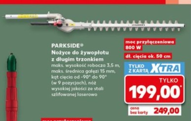 nożyce do żywopłotu z długim trzonkiem