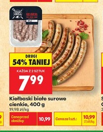 kiełbaski białe surowe cienkie