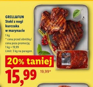 steki z nogi kurczaka w marynacie