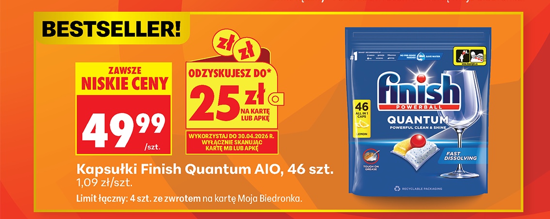 kapsułki Finish Quantum AIO