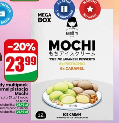 lody mochi multipack karmel pistacja