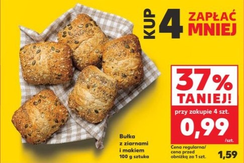 bułka z ziarnami i makiem