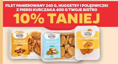 polędwiczki, nuggetsy i filet z piersi kurczaka