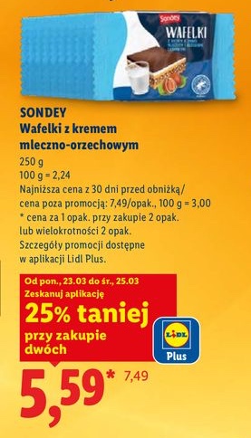 wafelki z kremem mleczno-orzechowym