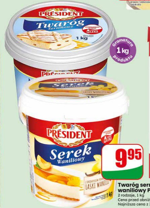 twaróg sernikowy, serek waniliowy