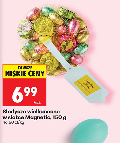 słodycze wielkanocne w siatce