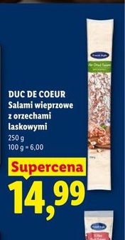 salami wieprzowe z orzechami laskowymi