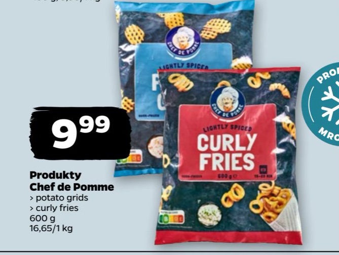 frytki karbowane