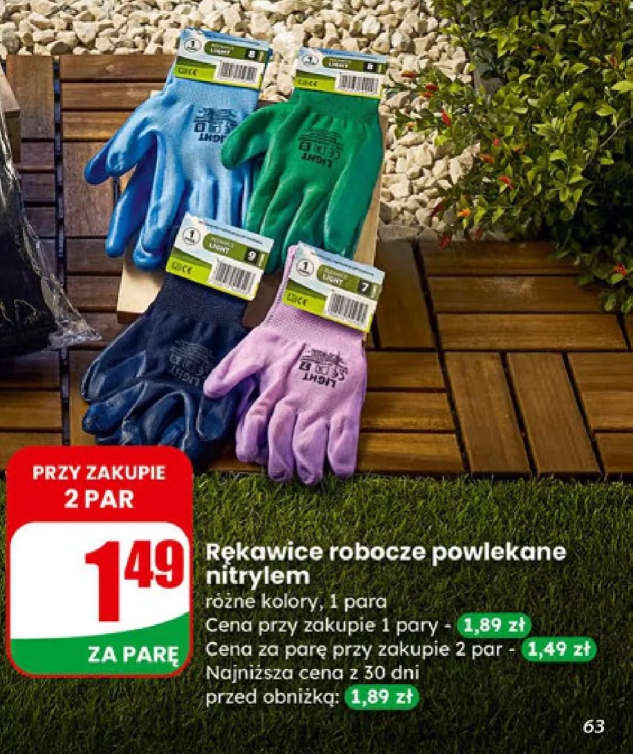 rękawice robocze powlekane nitrylem