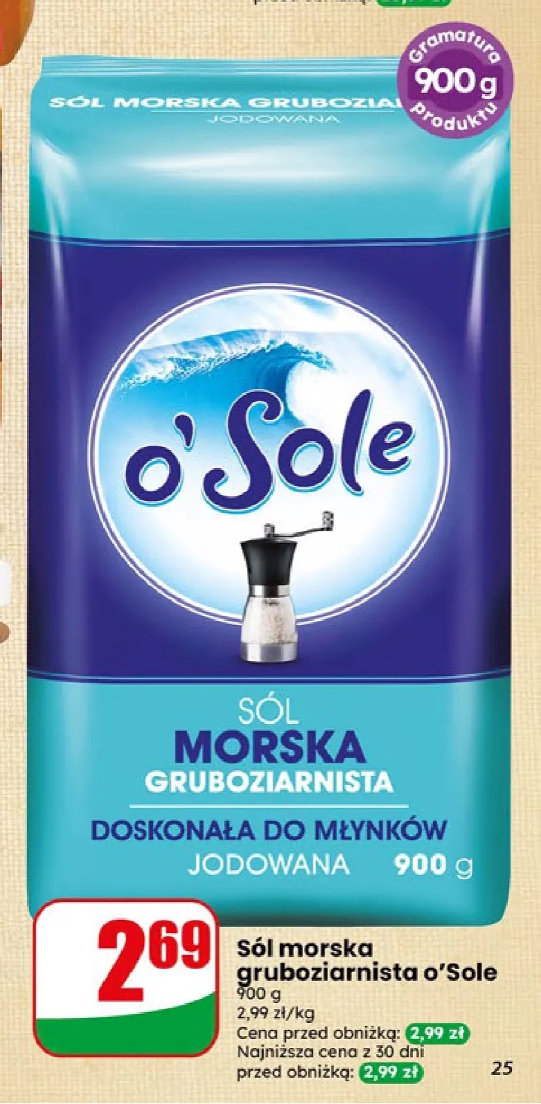sól morska gruboziarnista jodowana