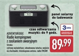 radio kempingowe z zasilaniem awaryjnym
