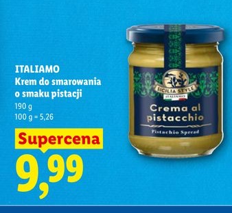 krem do smarowania o smaku pistacji