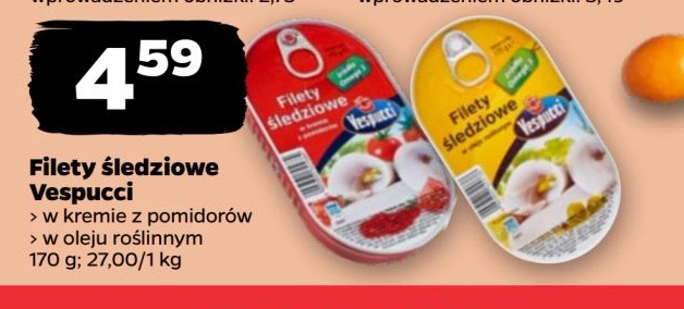 filety śledziowe w kremie z pomidorów z olejem roślinnym